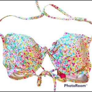 Victoria Secret Confetti Swim top. Size 34D!